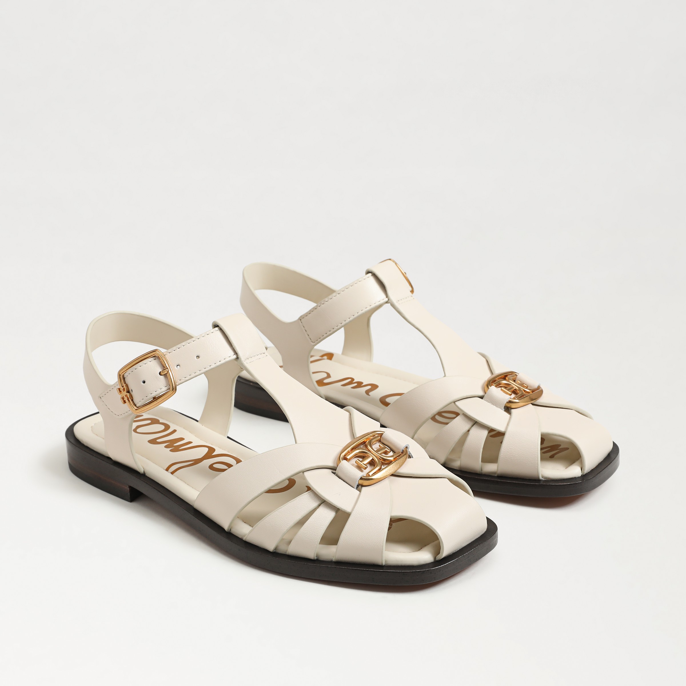 Sam Edelman Destin Fisherman Sandal Modern Ivory Leather