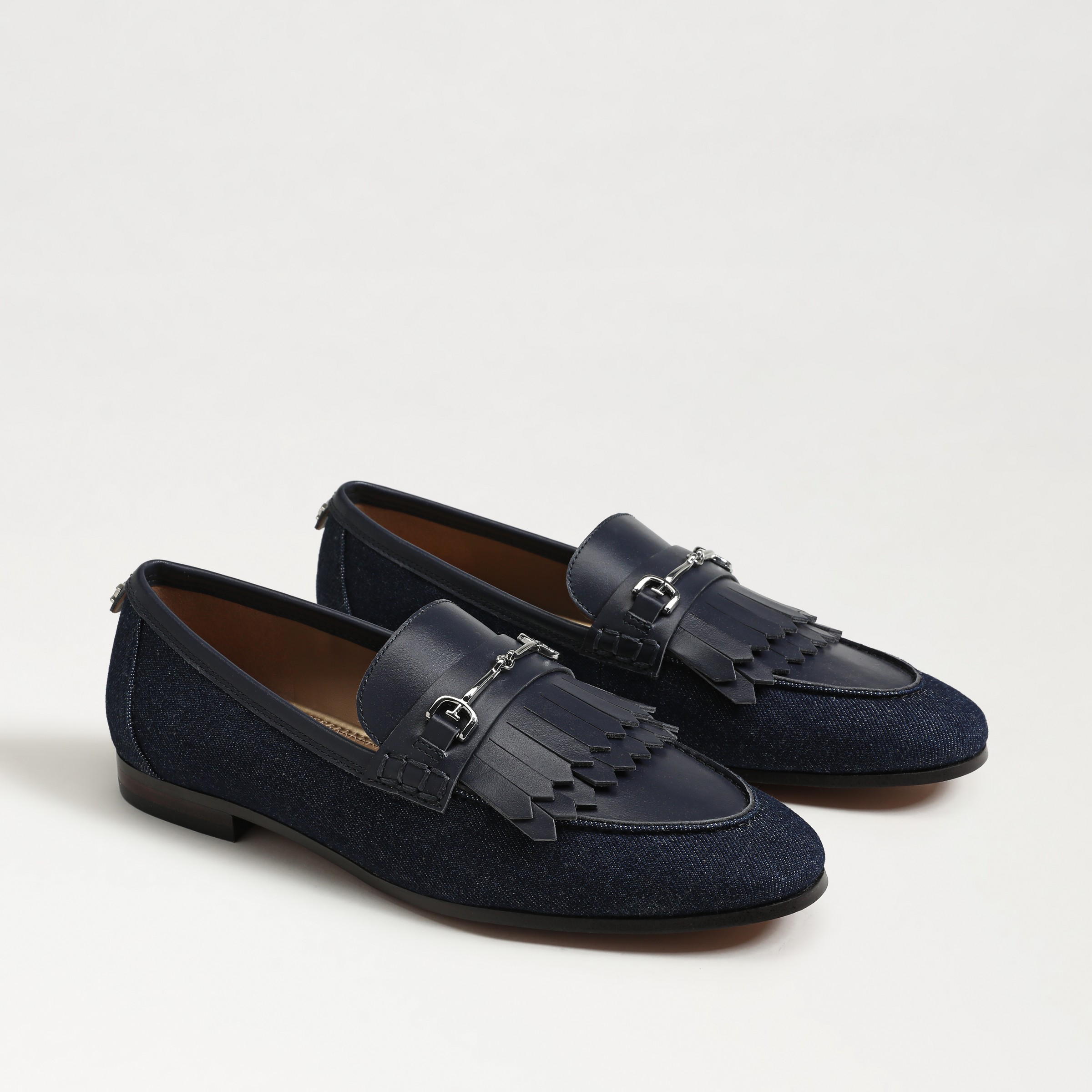 Sam Edelman Lacy Bit Loafer Hudson Navy Fabric In Blue