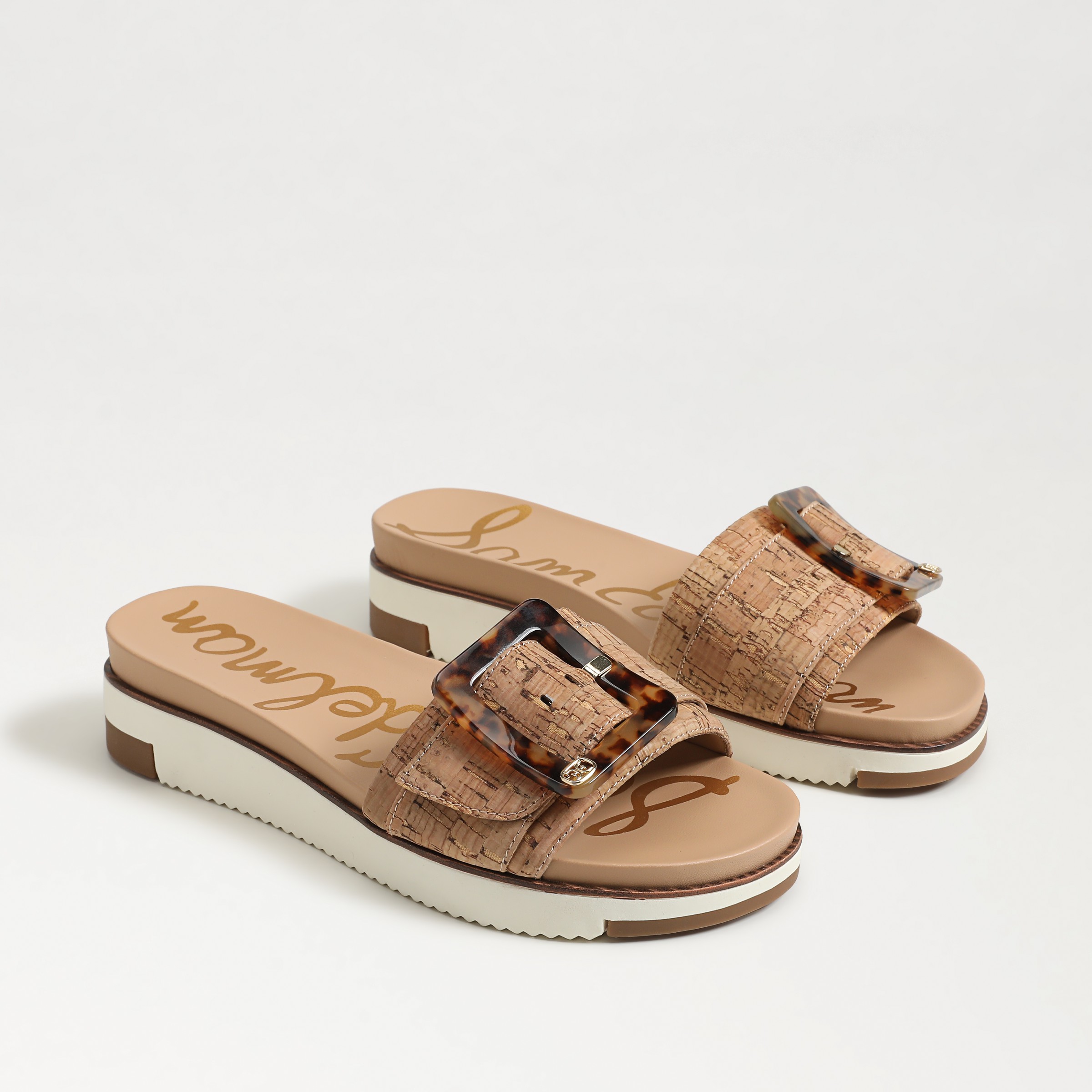 Sam Edelman Ariane Platform Slide Sandal In Beige