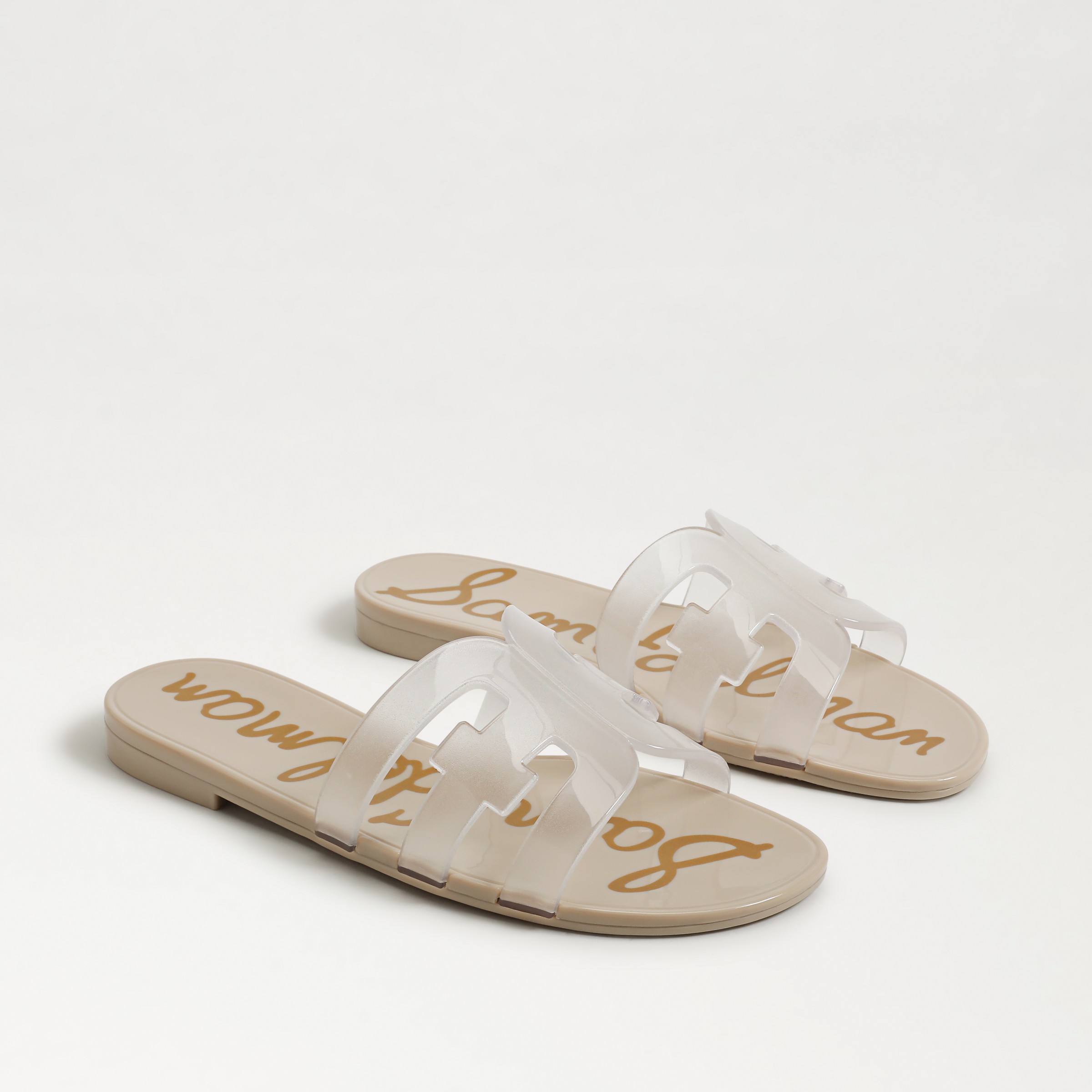 Sam Edelman Women's Bay Jelly Slide Flat Sandals In Beige