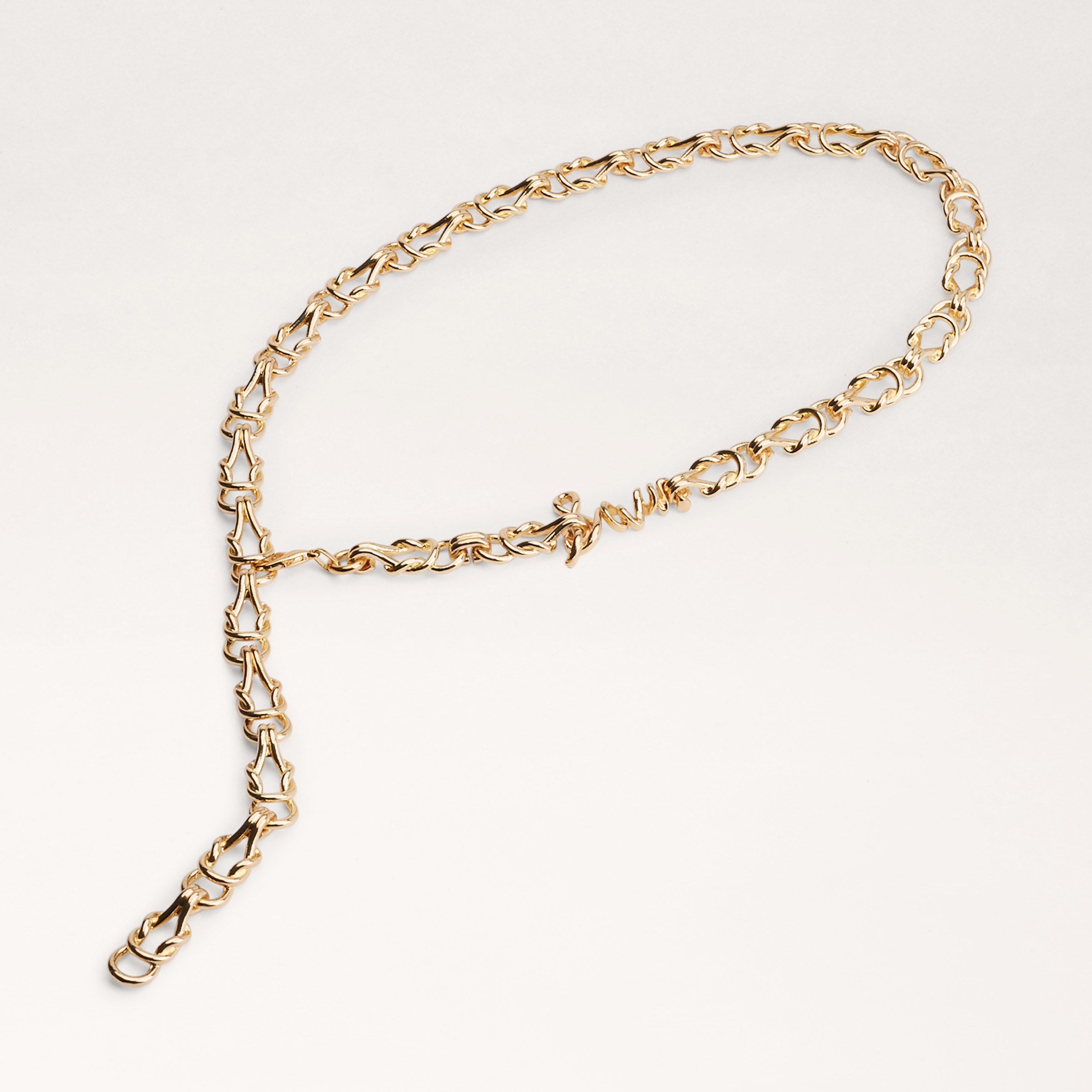 Sam Edelman Sam Logo Chain Belt Gold In Gold