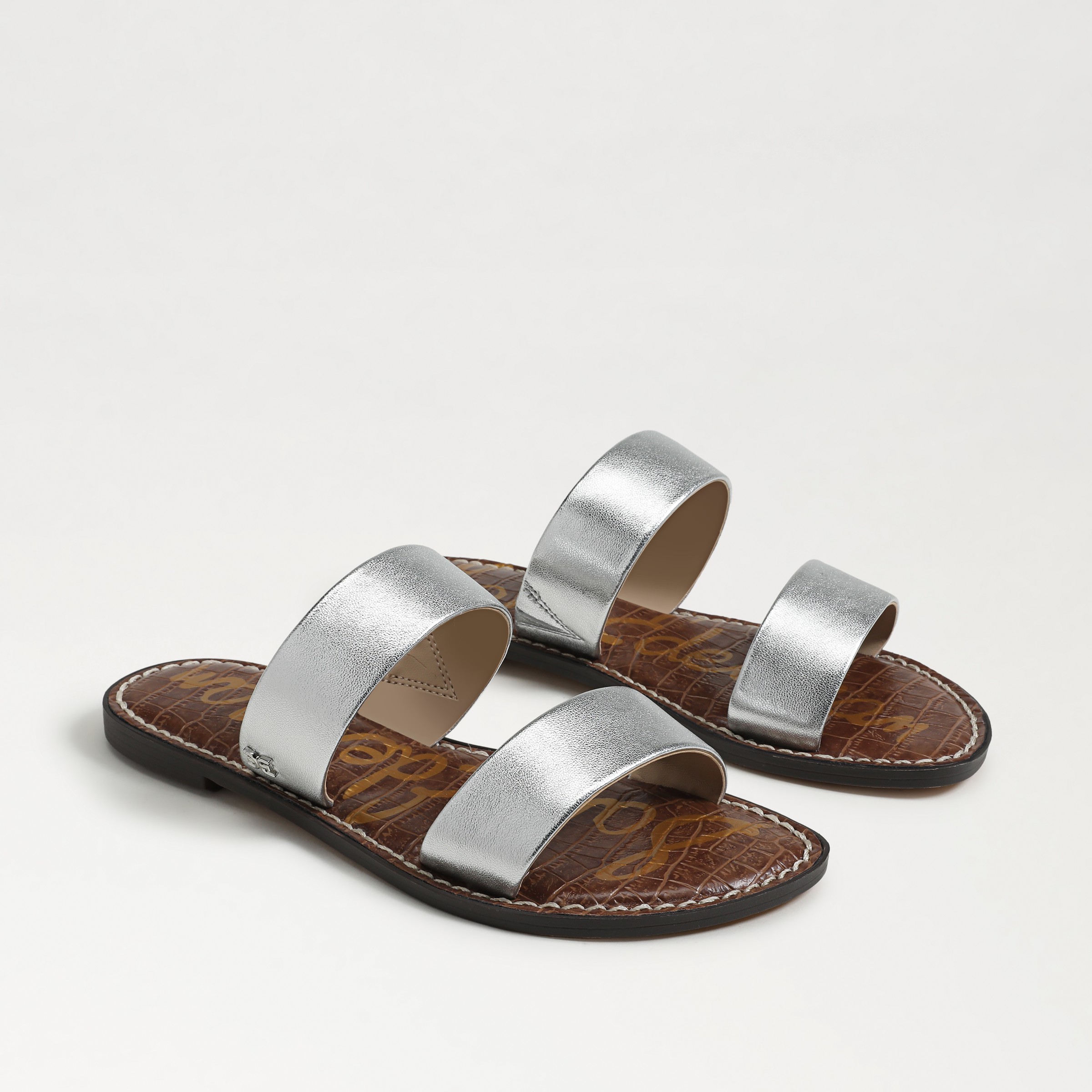 Sam Edelman Gala Slide Sandal In Silver