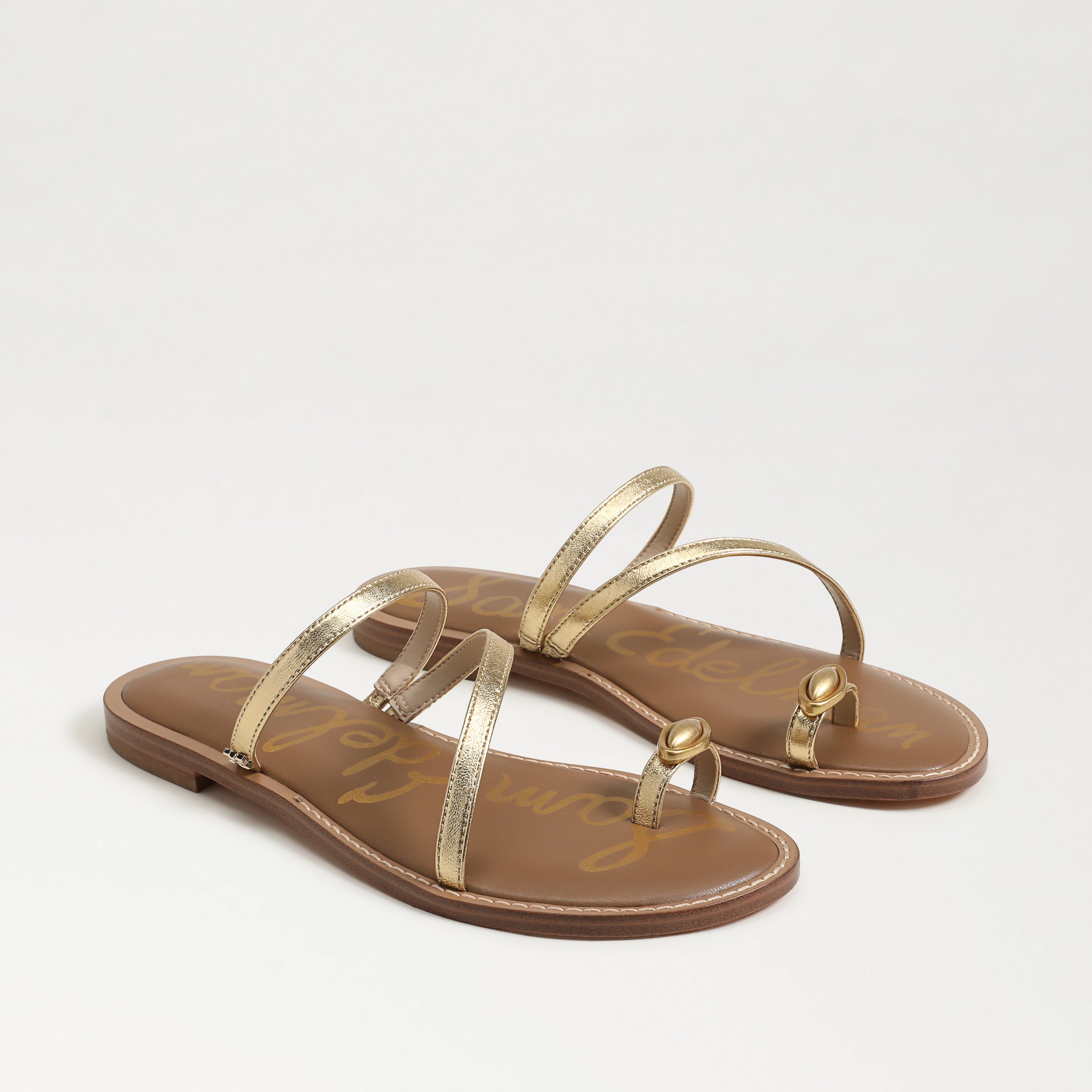Sam Edelman Harlyn Slide Sandal In Gold
