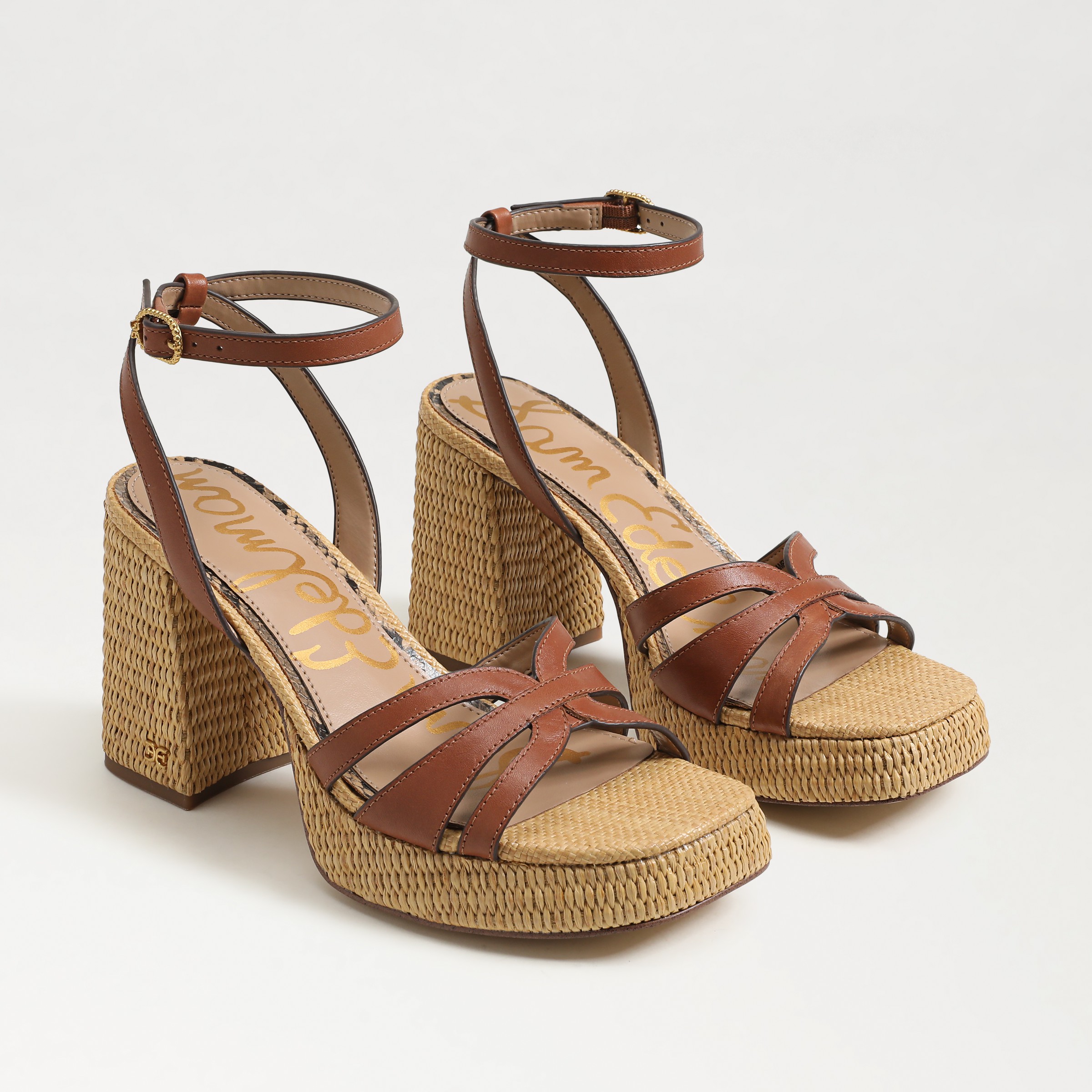 Sam Edelman Reese Platform Wedge Sandal In Brown