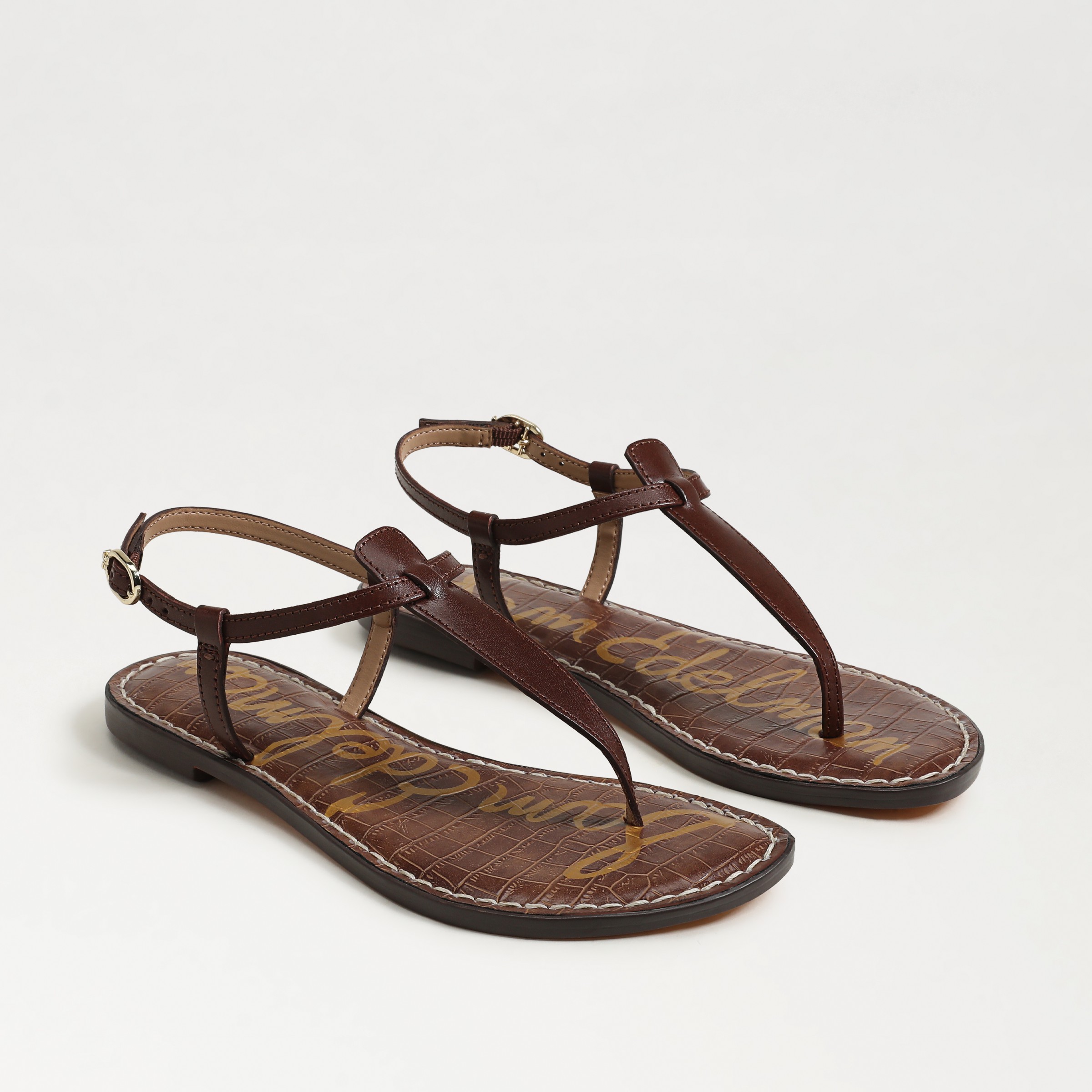 Sam Edelman Gigi Thong Sandal Maple Bourbon Leather