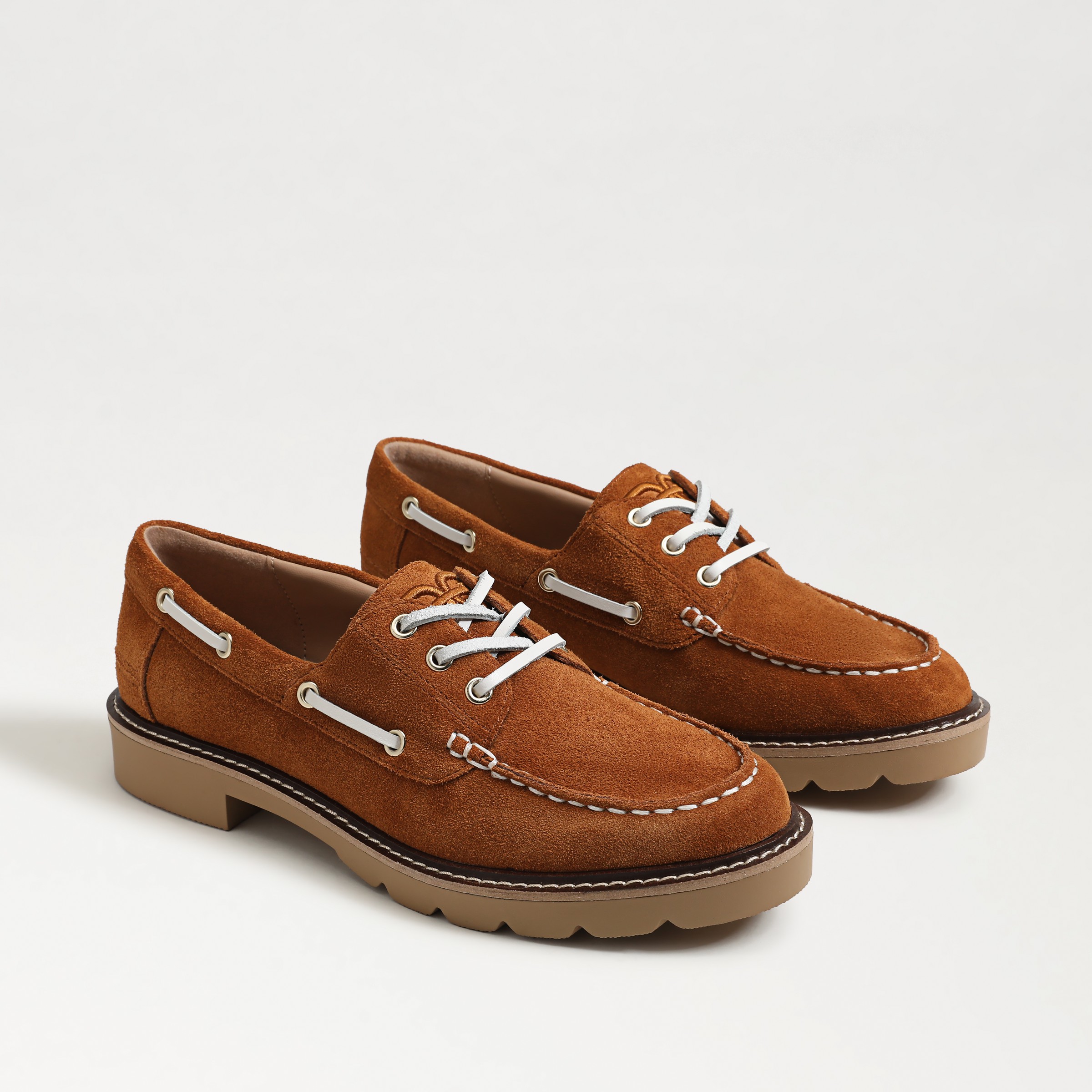Sam Edelman Fay Boat Loafer Saddle Suede In Brown