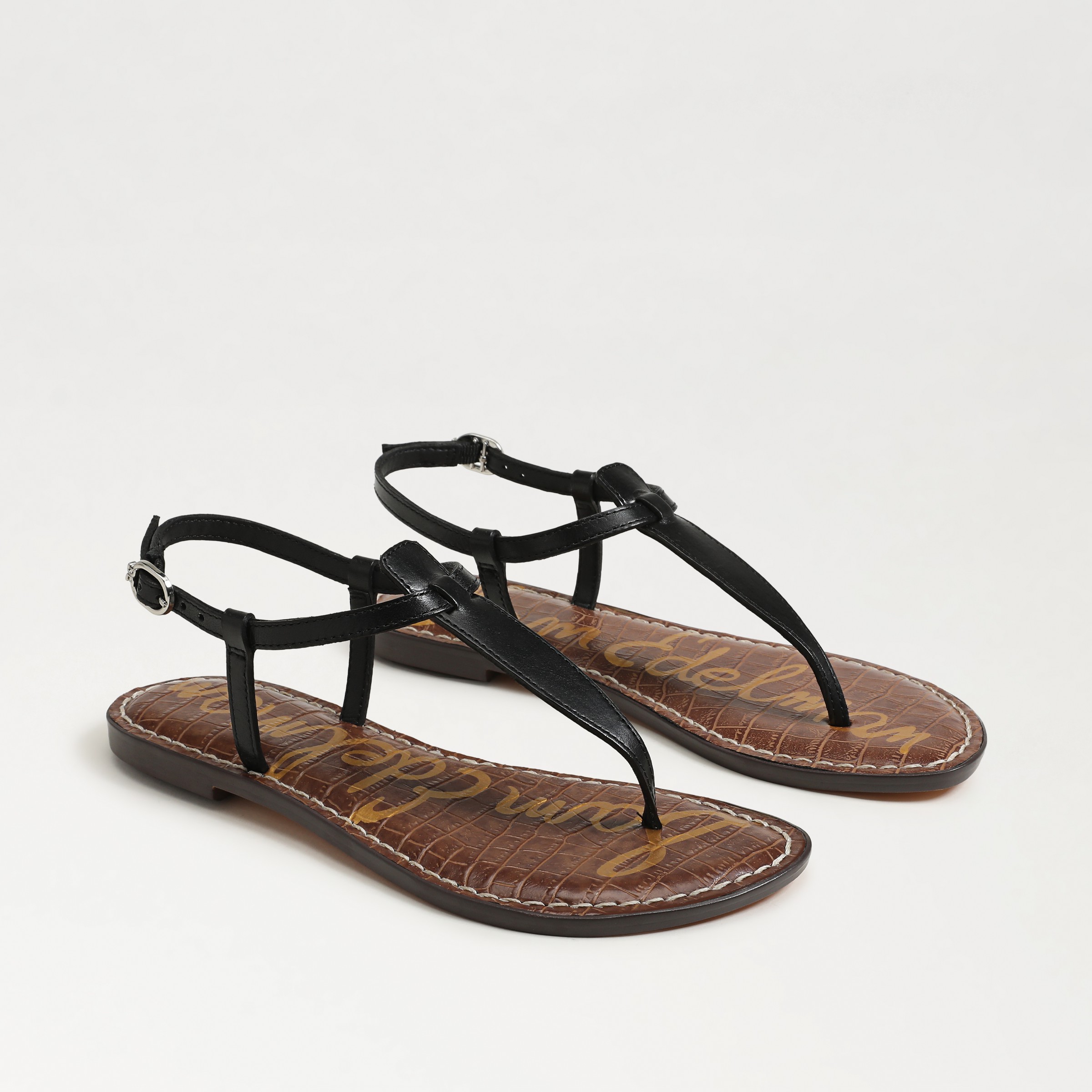Sam Edelman Gigi Thong Sandal Black Leather