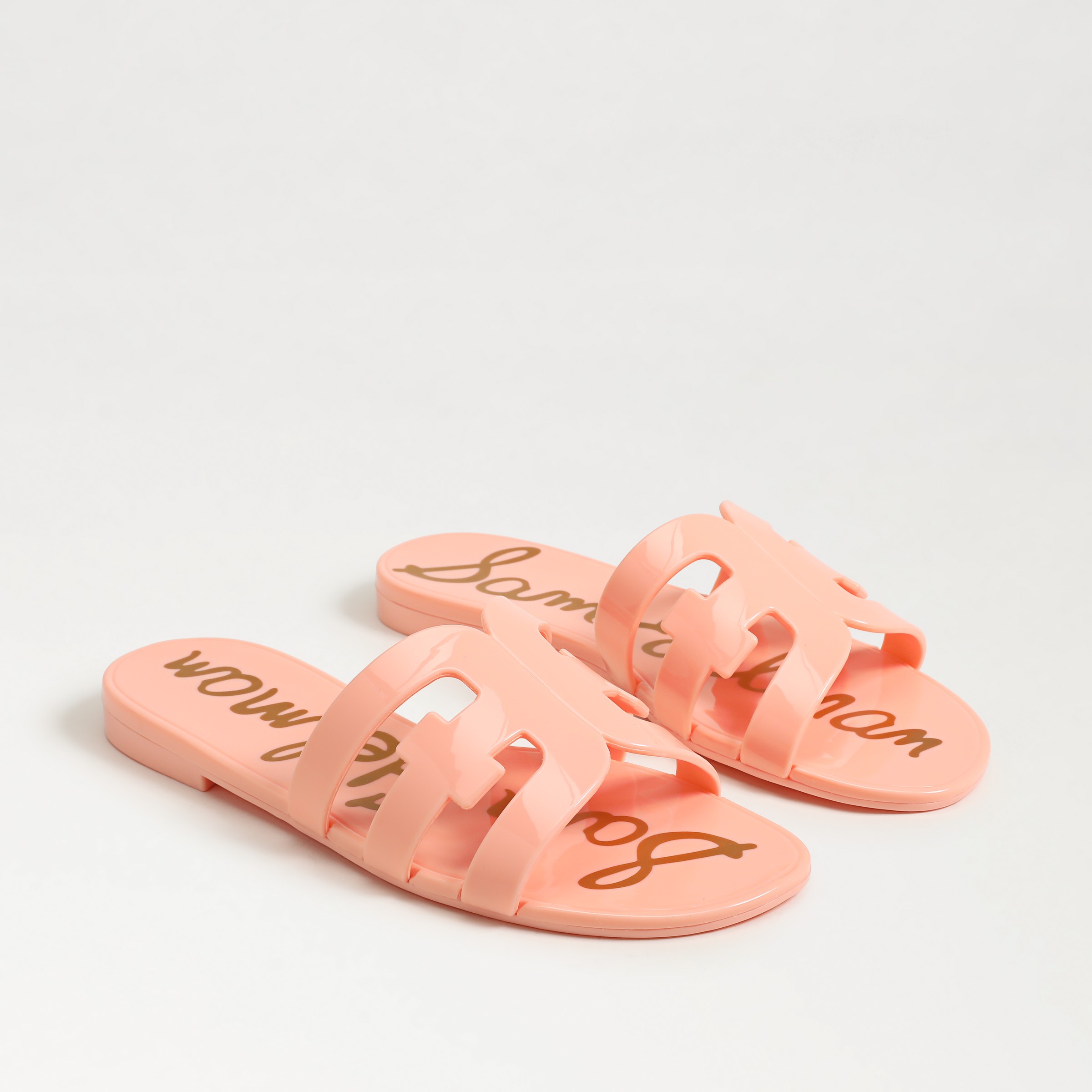 Sam Edelman Bay Jelly Slide Sandal Pink Rosette Jelly In Pink