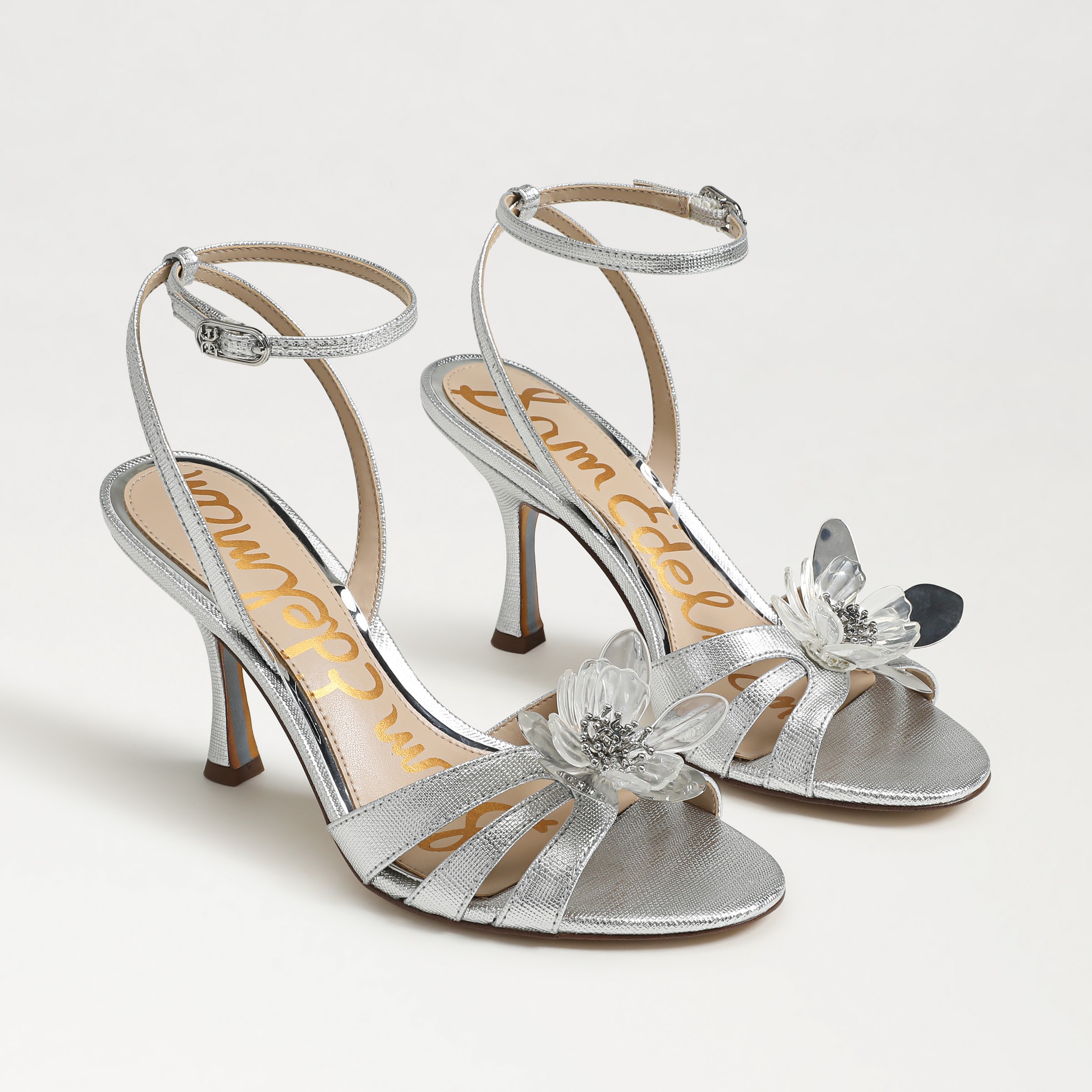 Sam Edelman Joanna Ankle Strap Sandal In Silver