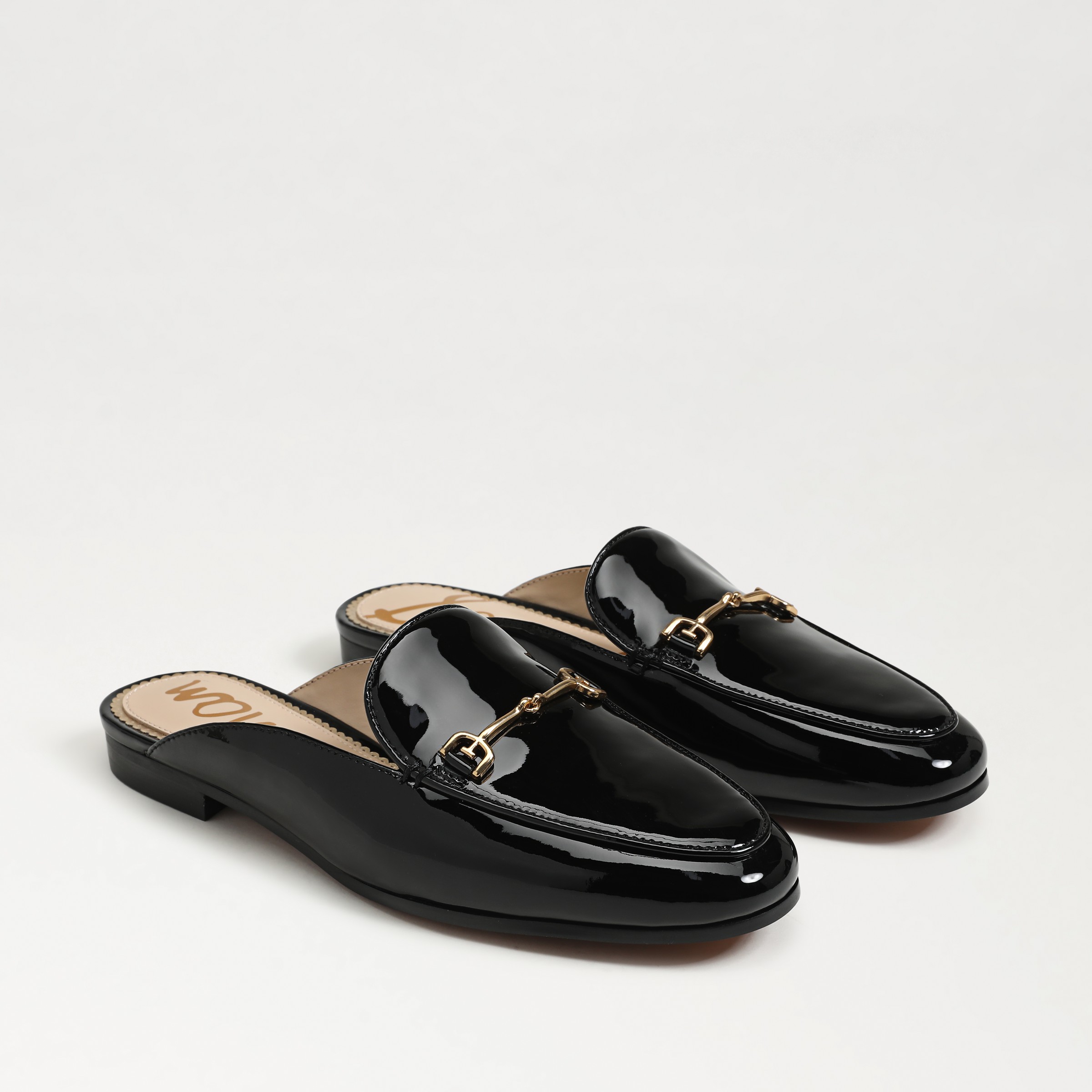 Sam Edelman Linnie Bit Mule Black Patent Leather In Black