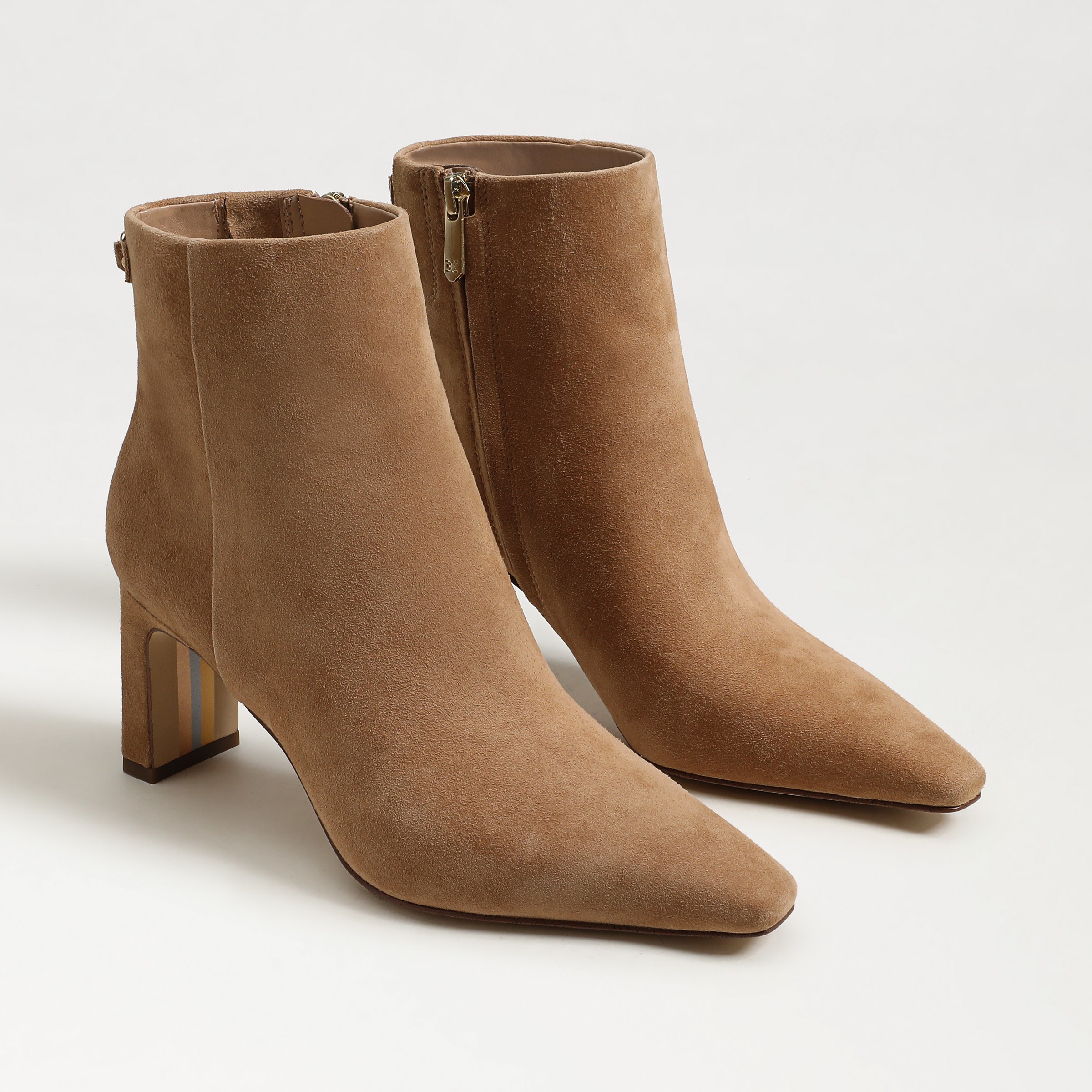 Sam Edelman Saige Ankle Bootie Cyrpus Tan Eather/suede