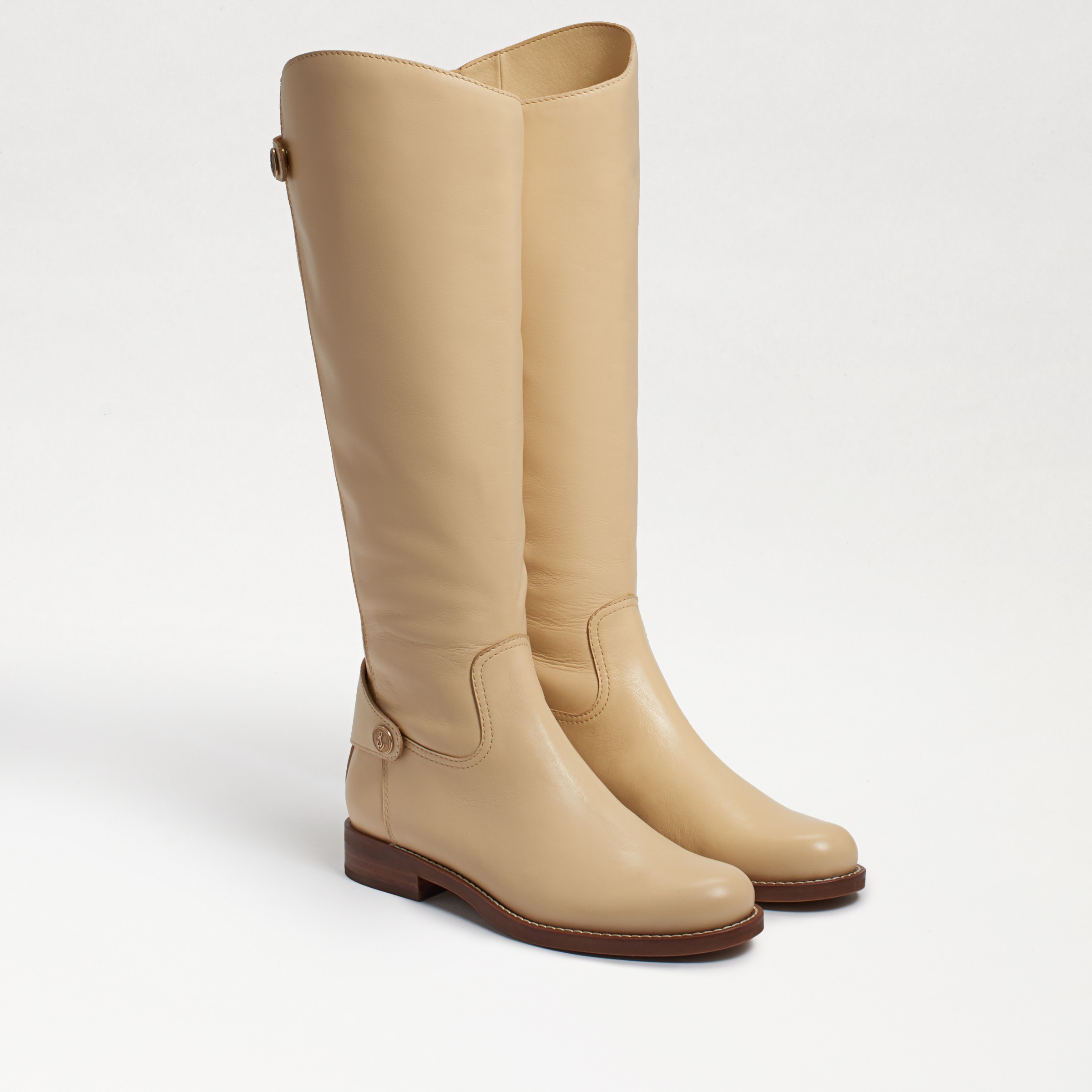 Sam Edelman Women's Mikala Riding Boots - Eggshell - Size 6M