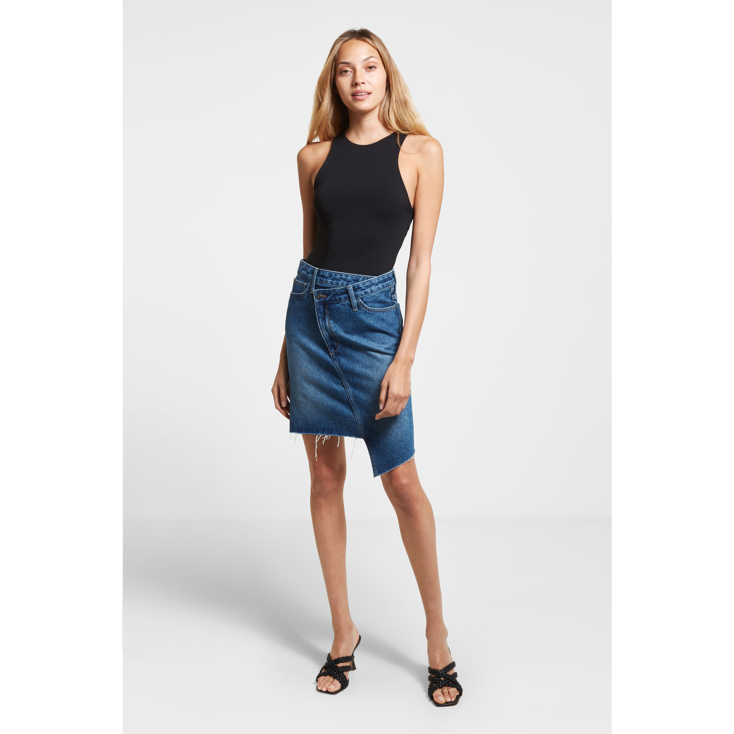 Sam Edelman Riley Asymmetrical Raw Hem 