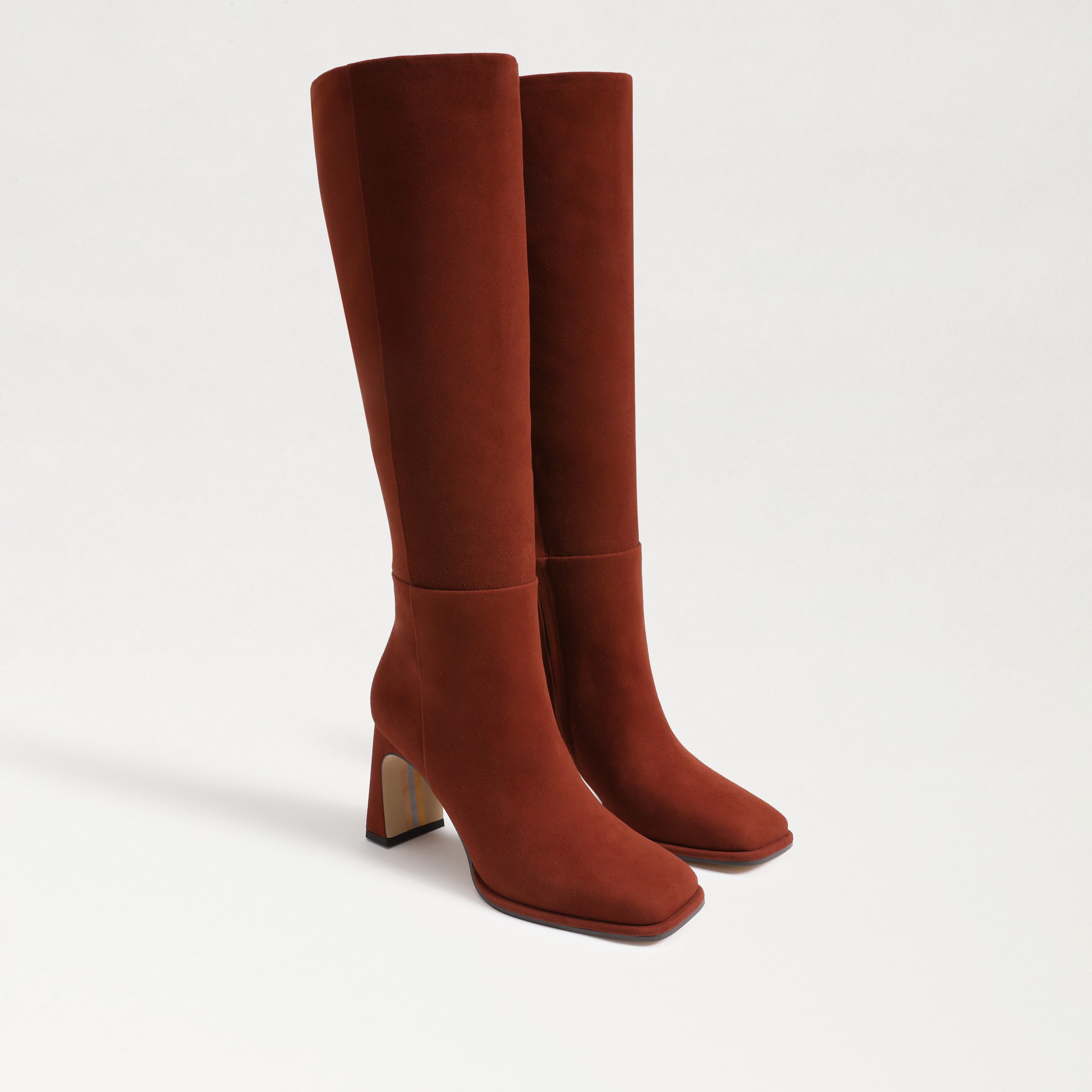 Sam Edelman Issabel Knee High Boot Warm Chestnut In Brown