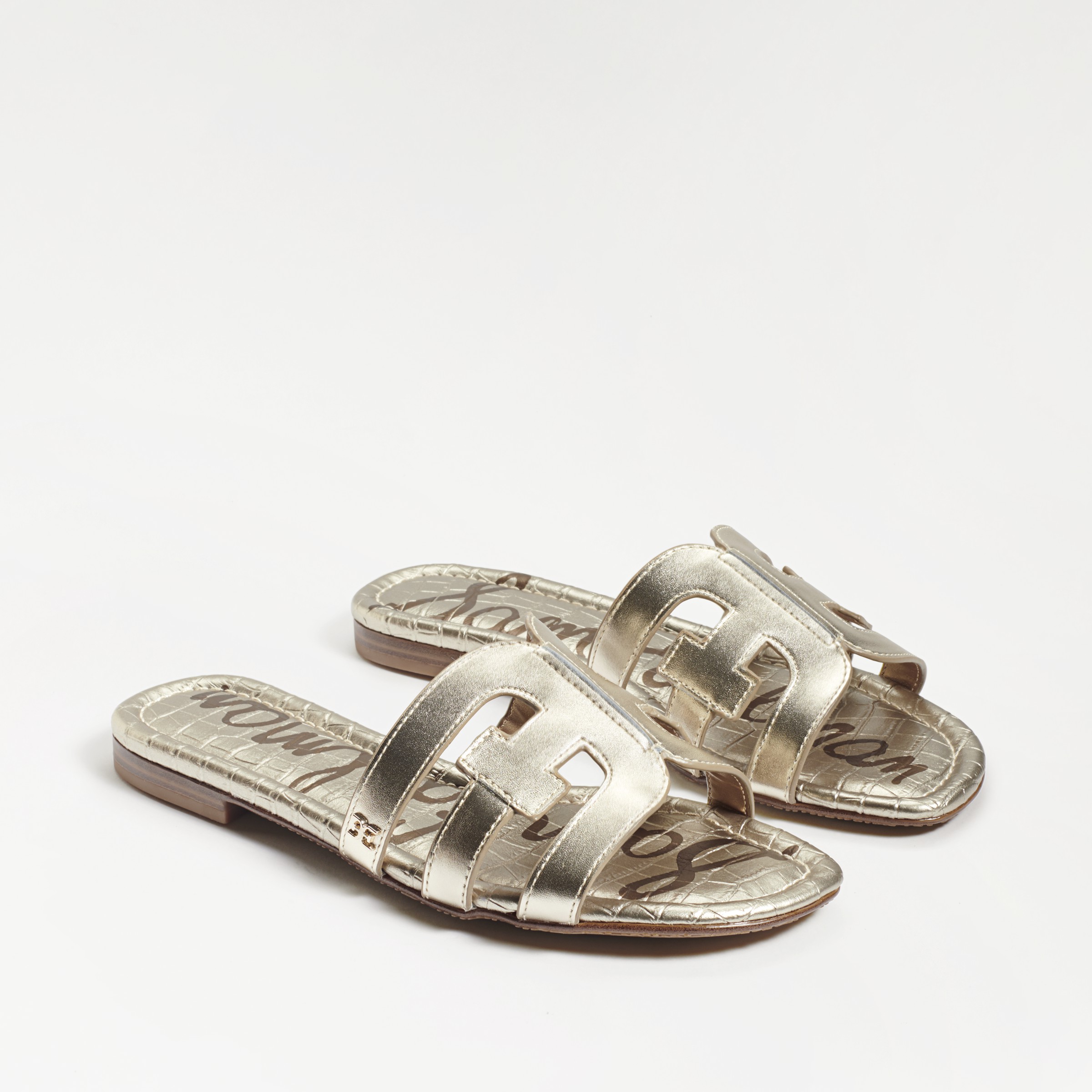 Sam Edelman Women's Bay Leather Slide Sandals Jute