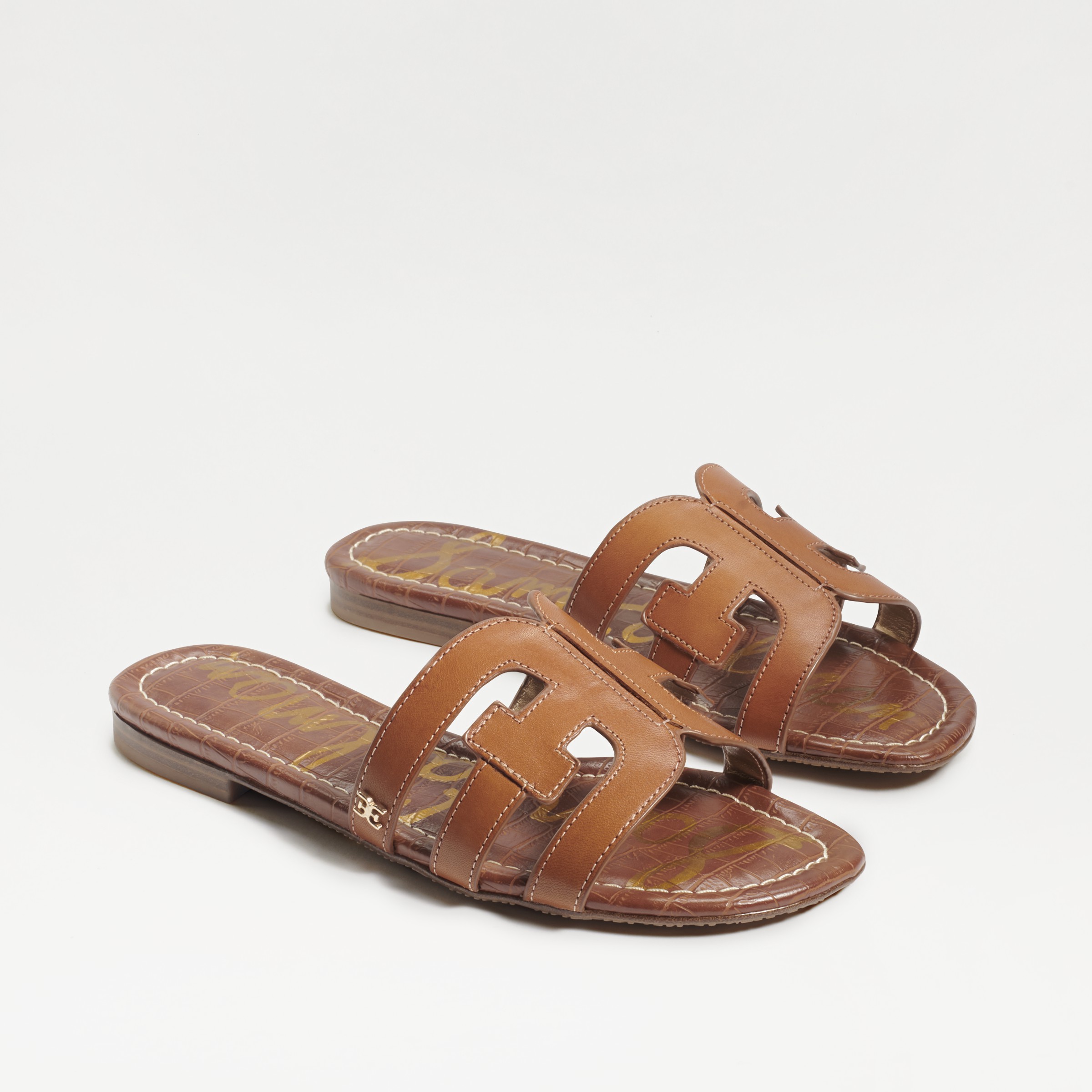 Sam Edelman Bay Slide Sandal Saddle Leather 13.0 In Brown