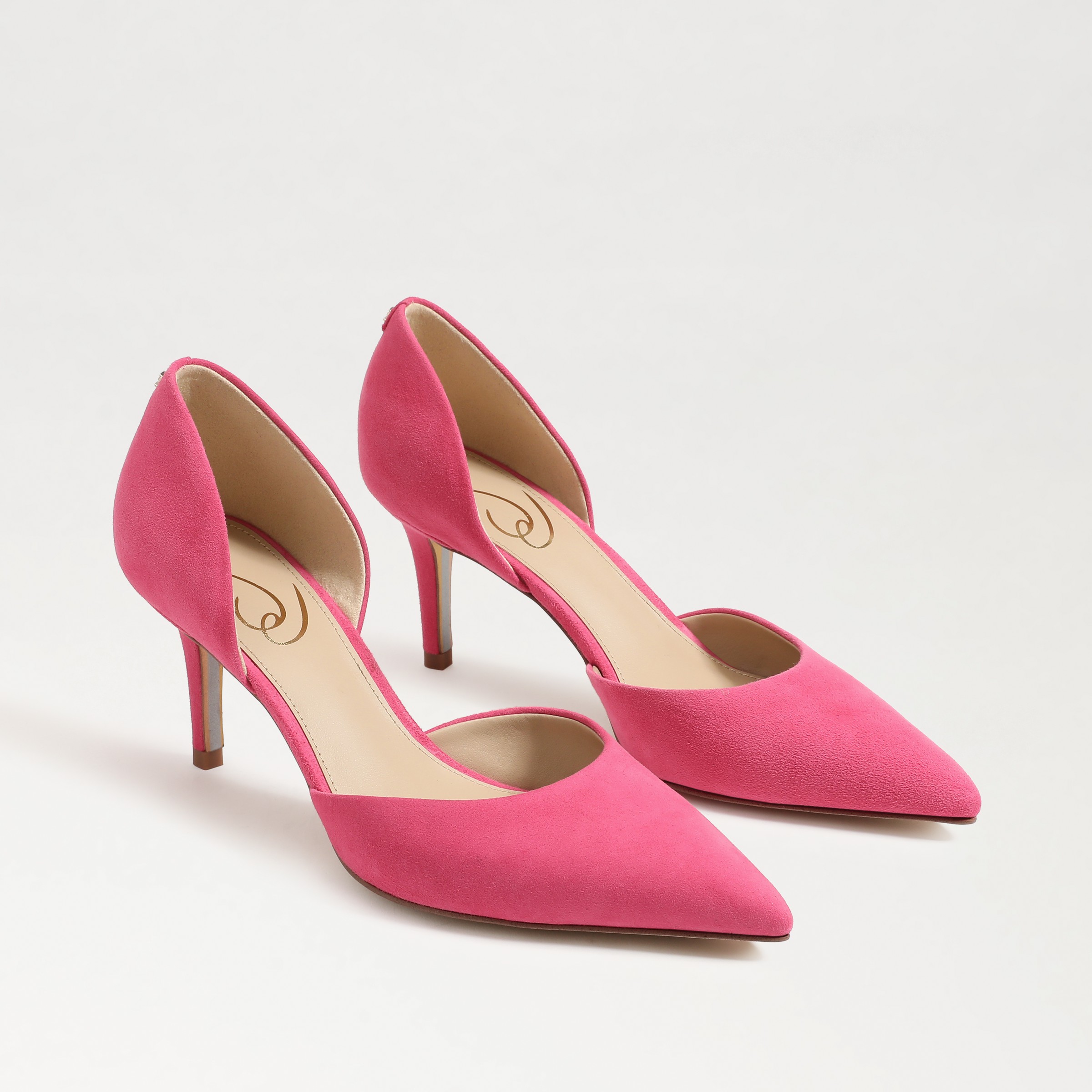 Sam Edelman Women's Viv Slip On Pointed Toe D'orsay Pumps In Pink