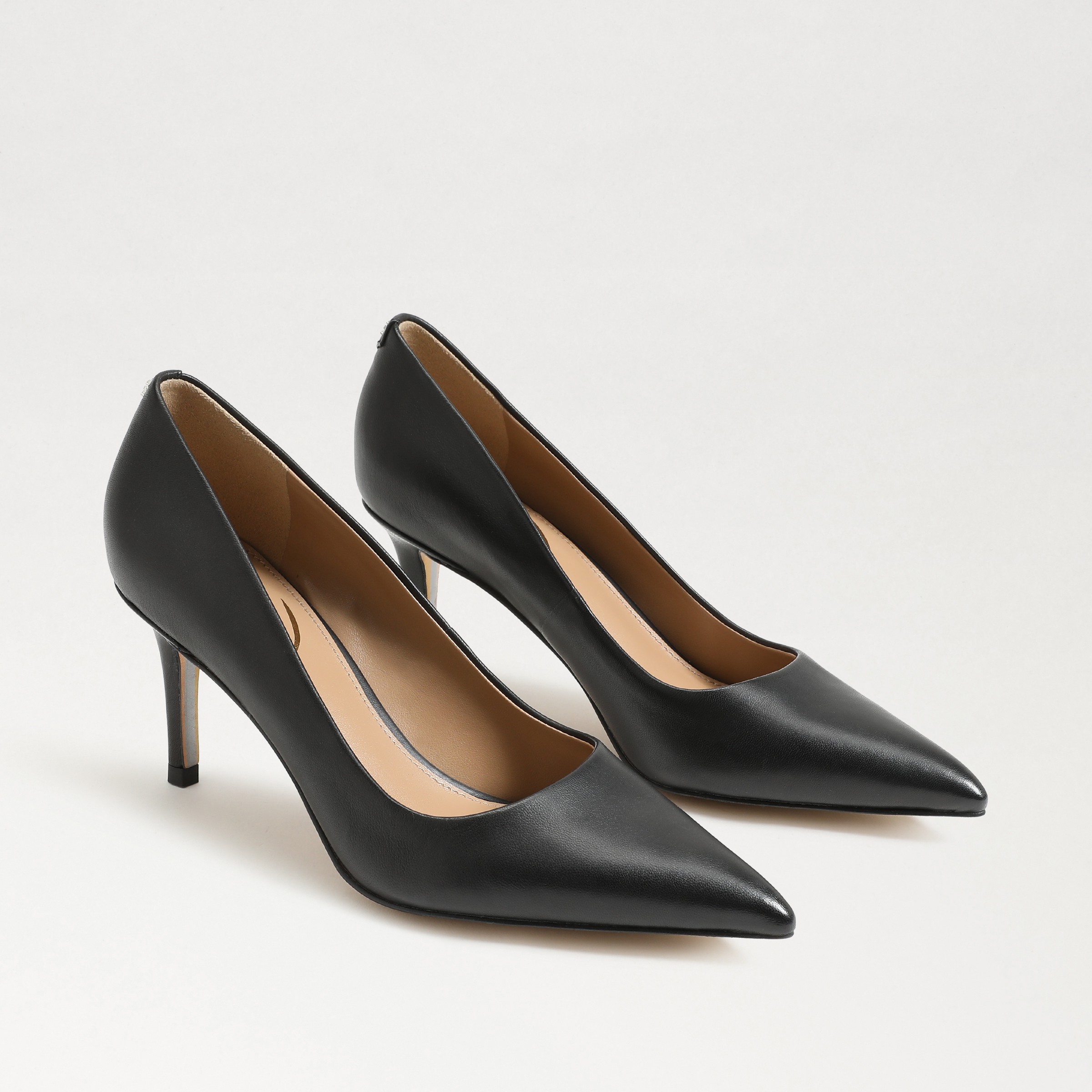 Shop Sam Edelman Vienna Pointed Toe Heel Black Leather