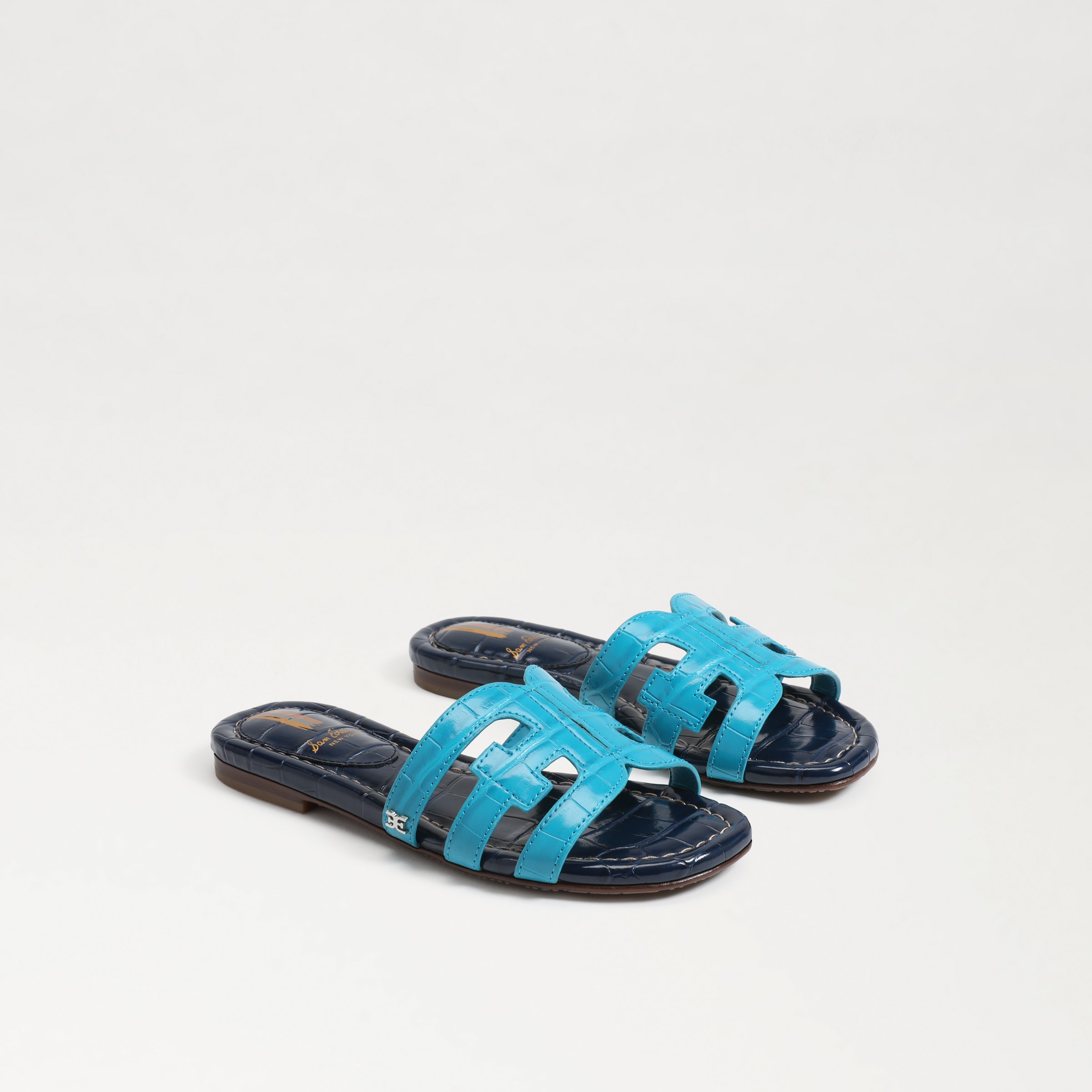 Shop Sam Edelman Kids' Bay Slide Sandal Milos Blue/hudson Navy