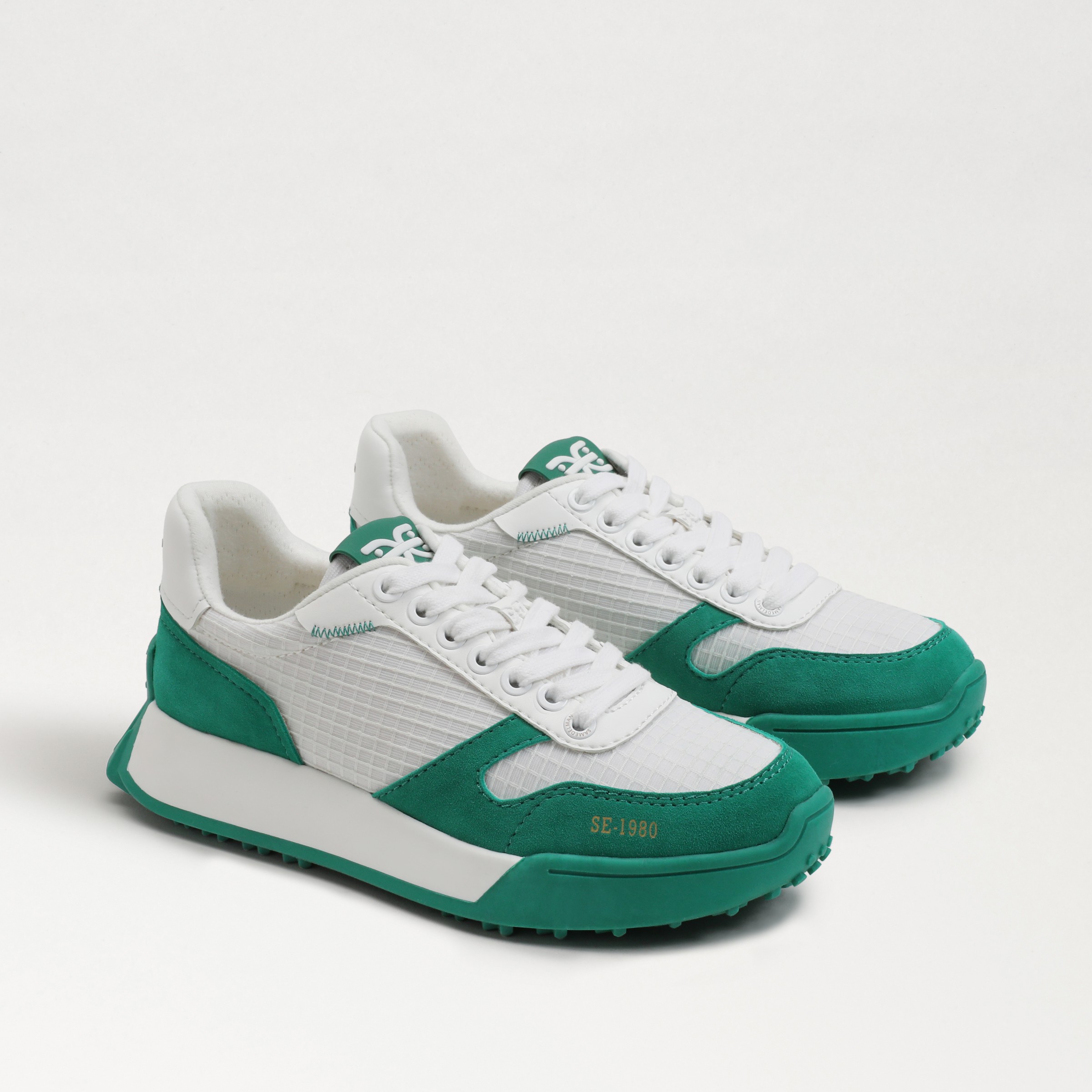 Shop Sam Edelman Layla Sneaker Green / White In Multi