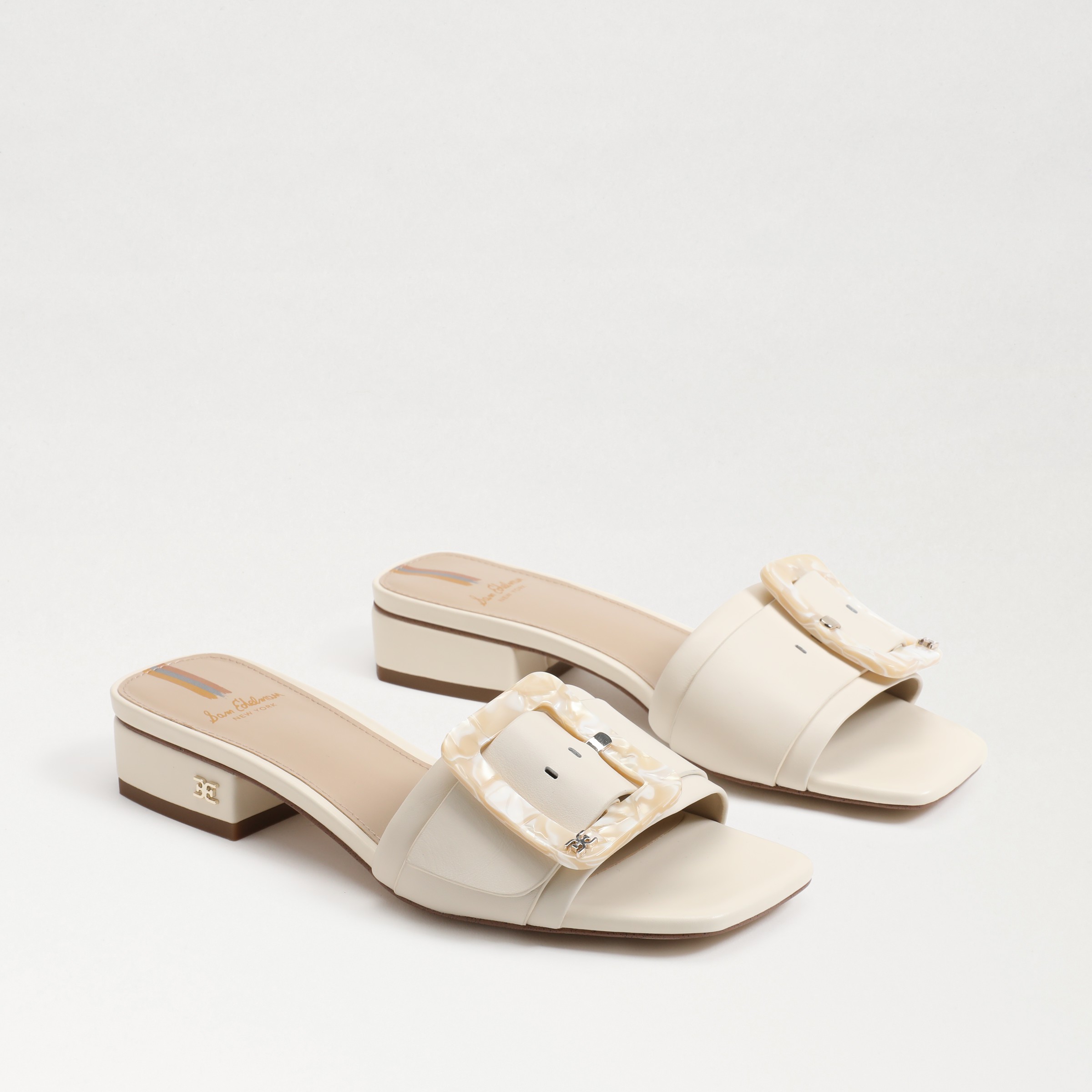 Shop Sam Edelman Deacon Slide Sandal Modern Ivory Leather In White