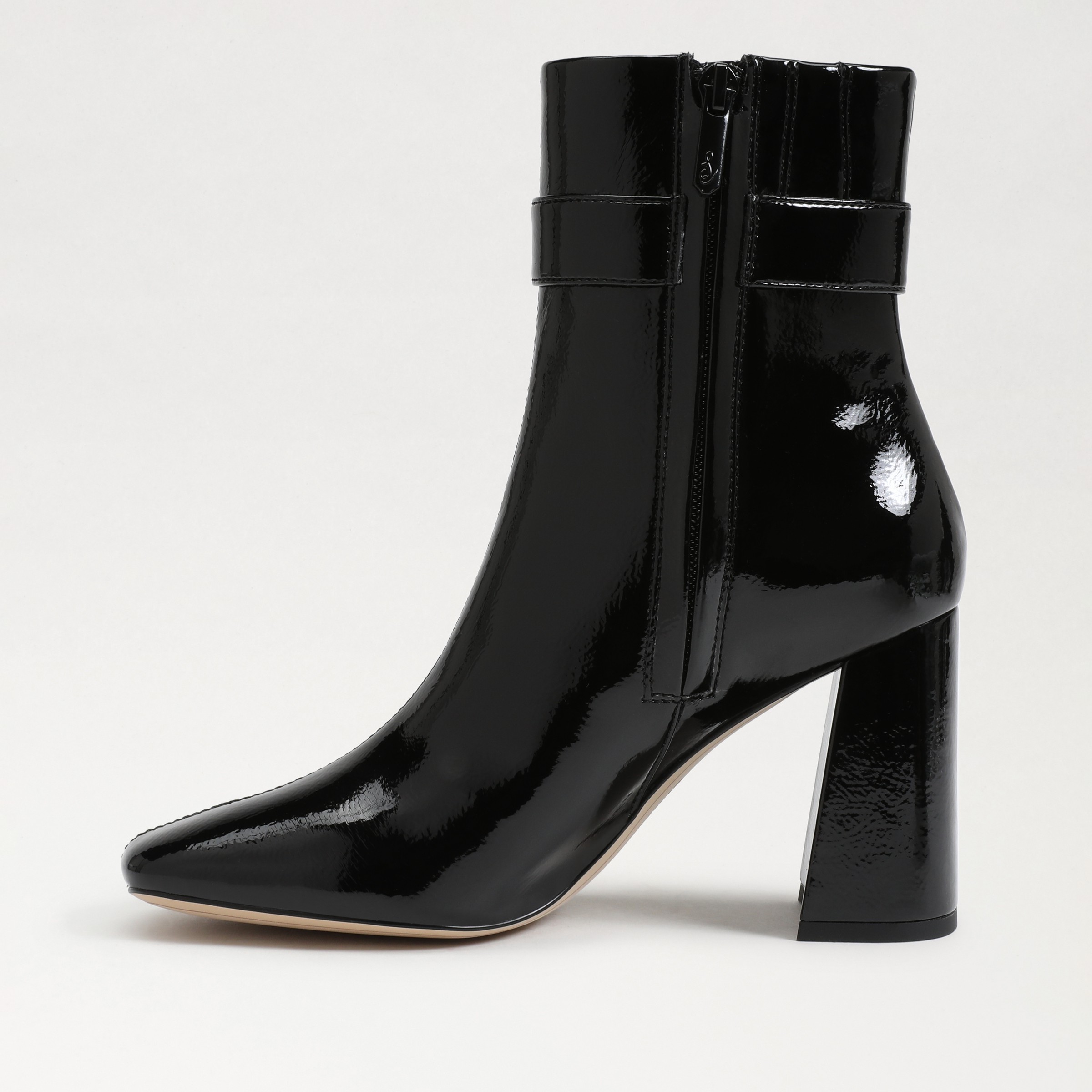 Corrine patent hot sale leather bootie