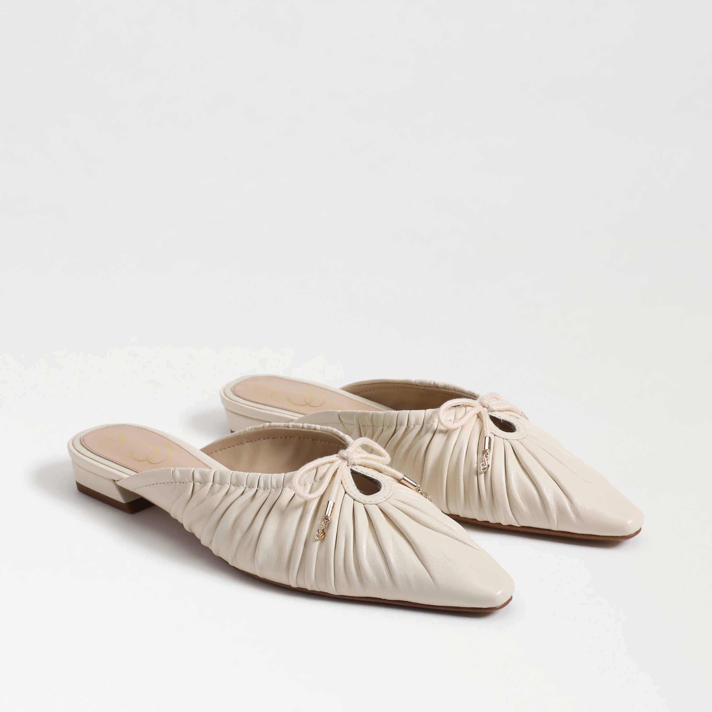 Shop Sam Edelman Julia Pointed Toe Mule Modern Ivory In White