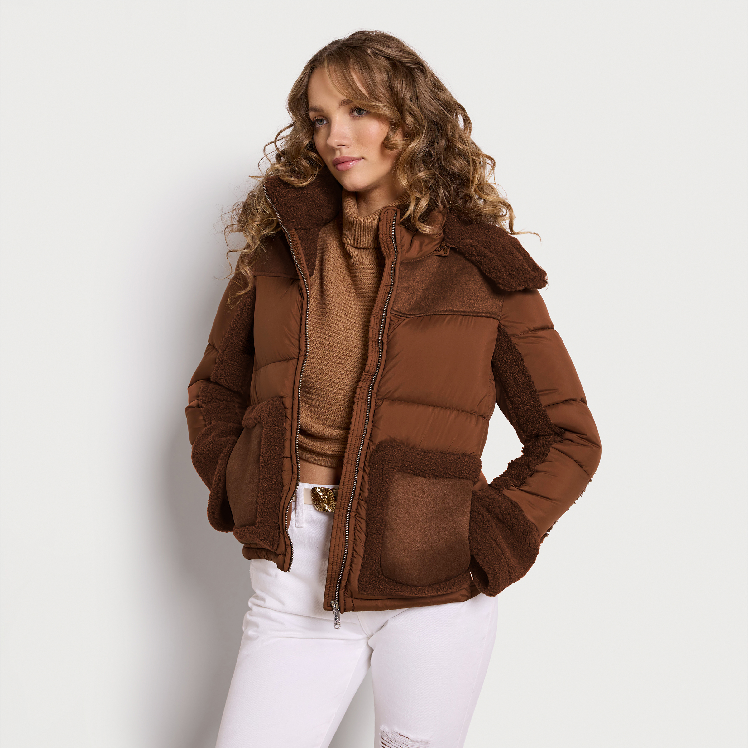 Sam Edelman Hooded Corduroy Puffer