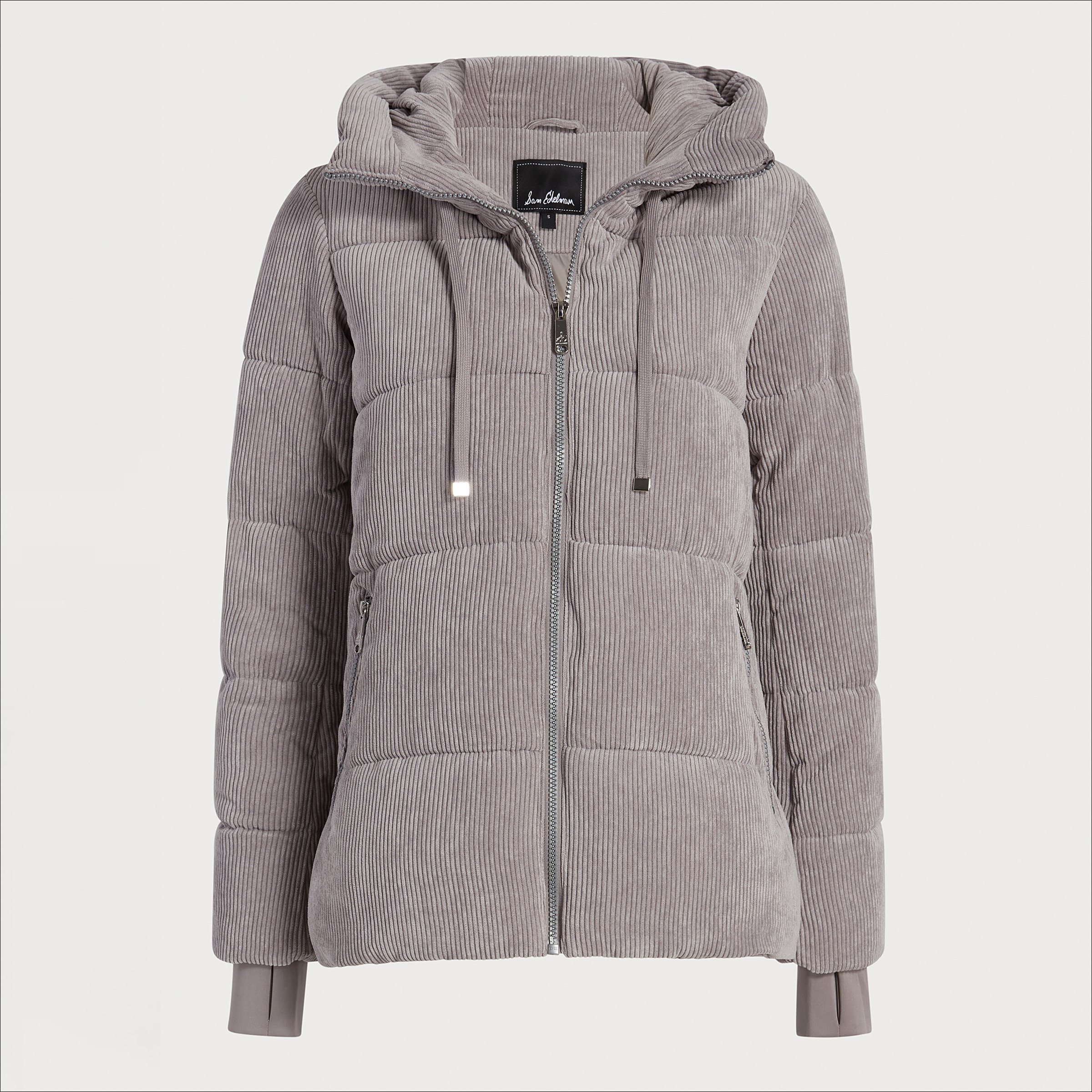 Pillow collar puffer coat sam outlet edelman