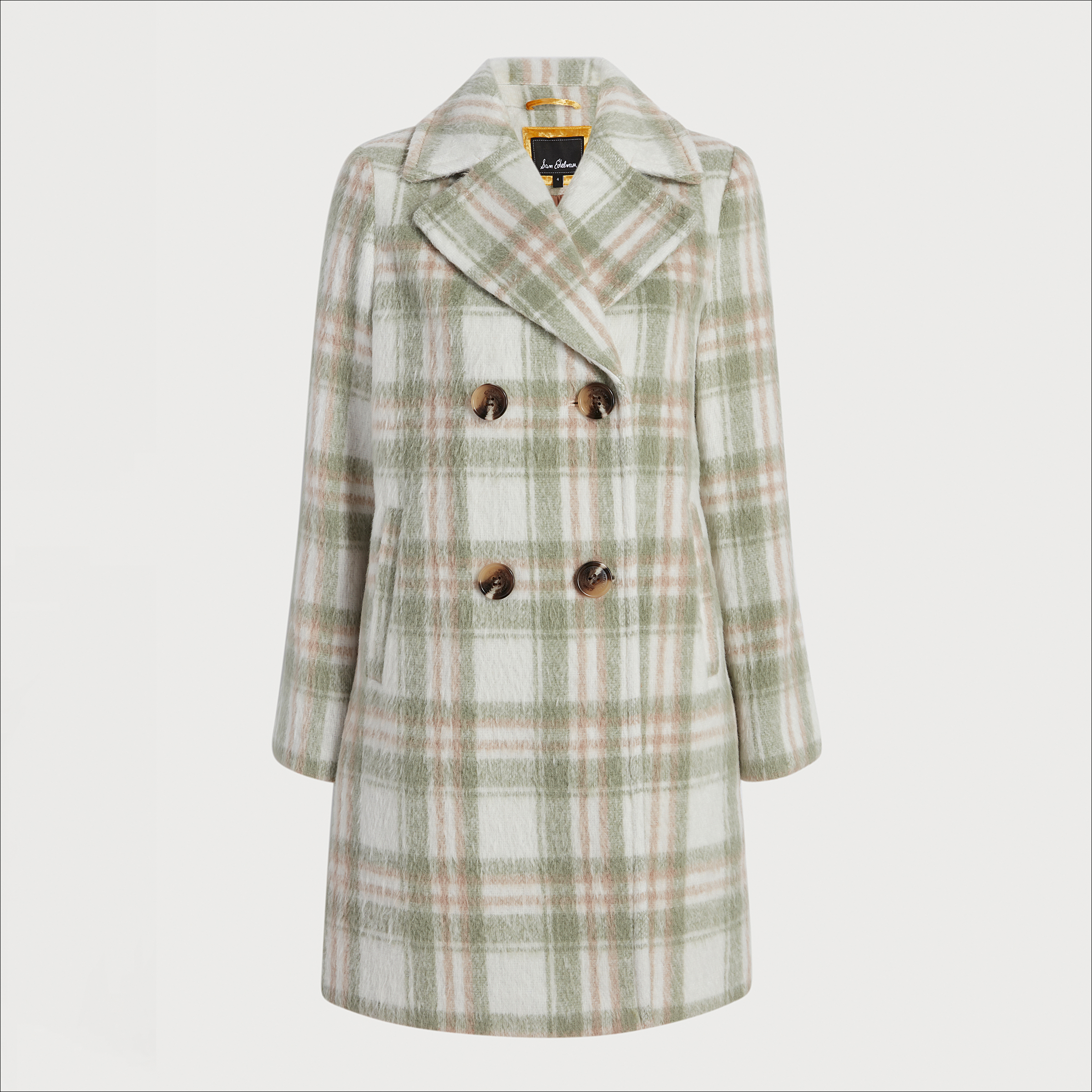 Sam edelman pop 2025 plaid reefer coat