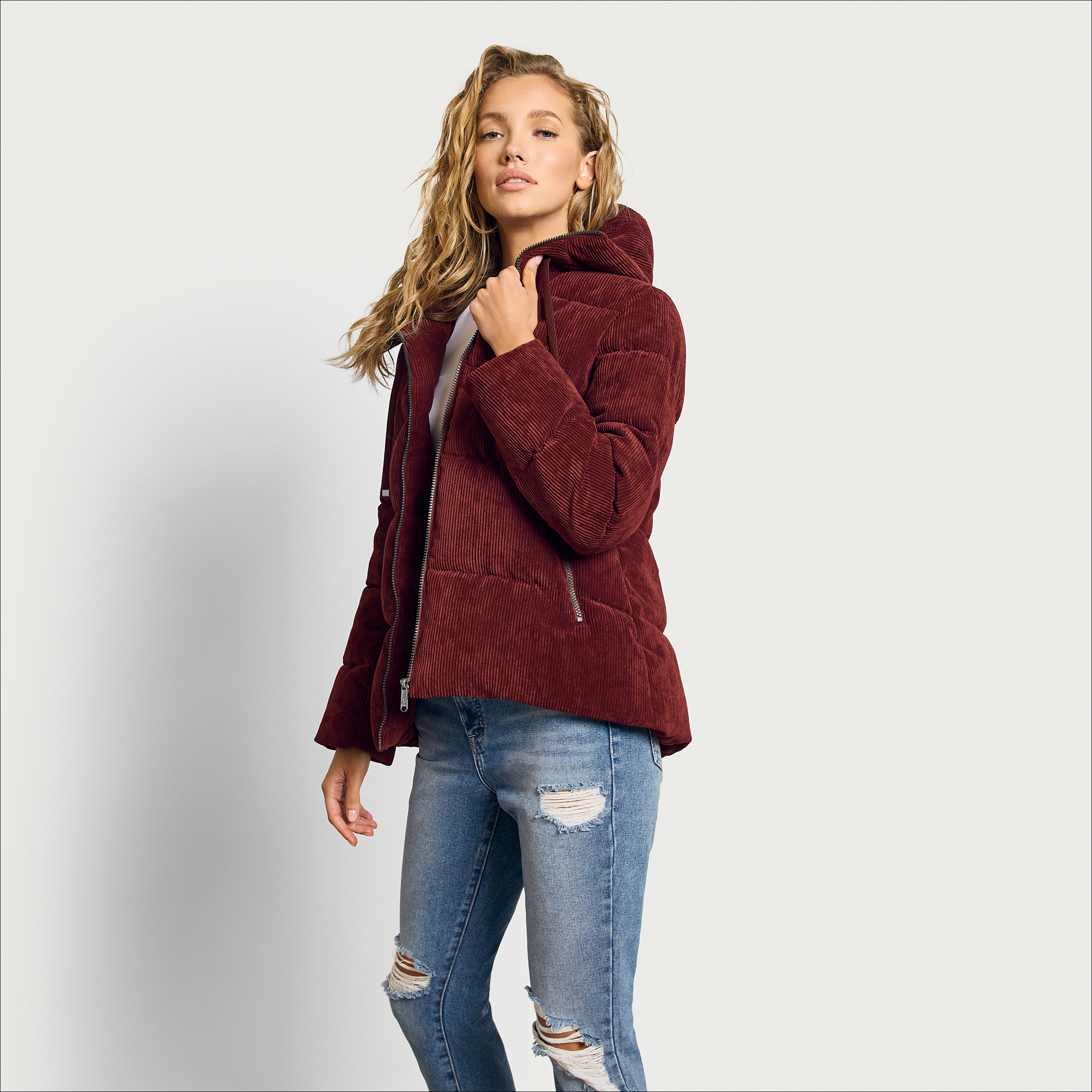 Sam edelman pillow 2024 collar puffer coat